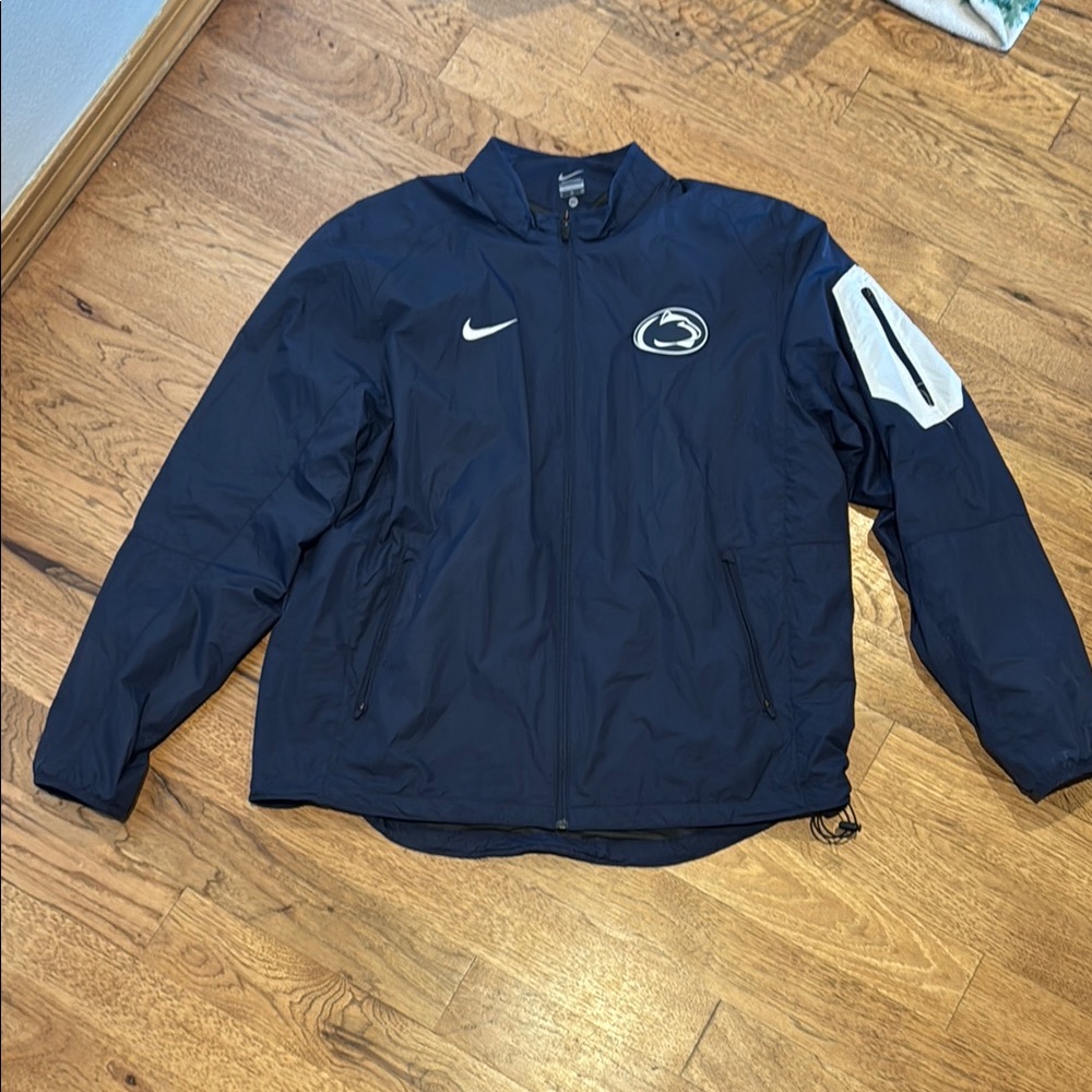 Nike Blue Windbreaker Lightweight Athletic Jacket